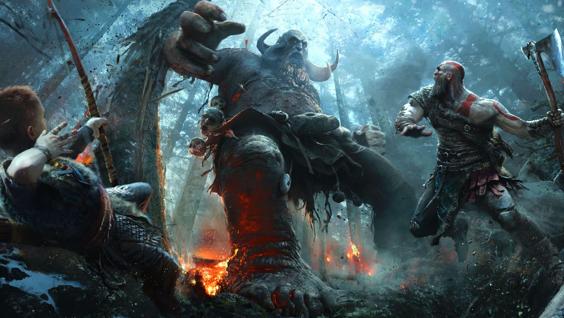 GOD Of WAR(1080P) - Битва с Троллями