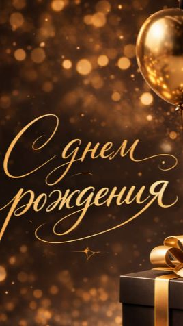С днем рождения, мужчина! Короткая музыкальная открытка с теплыми словами 🎁🔥