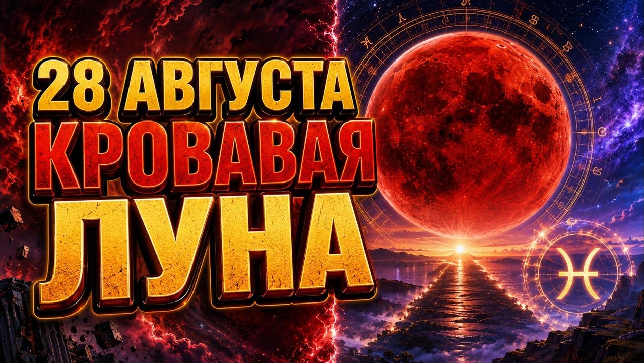 28 августа 2026. Кровавая Луна в Рыбах: последние 4 дня которые решают следующие 18 лет