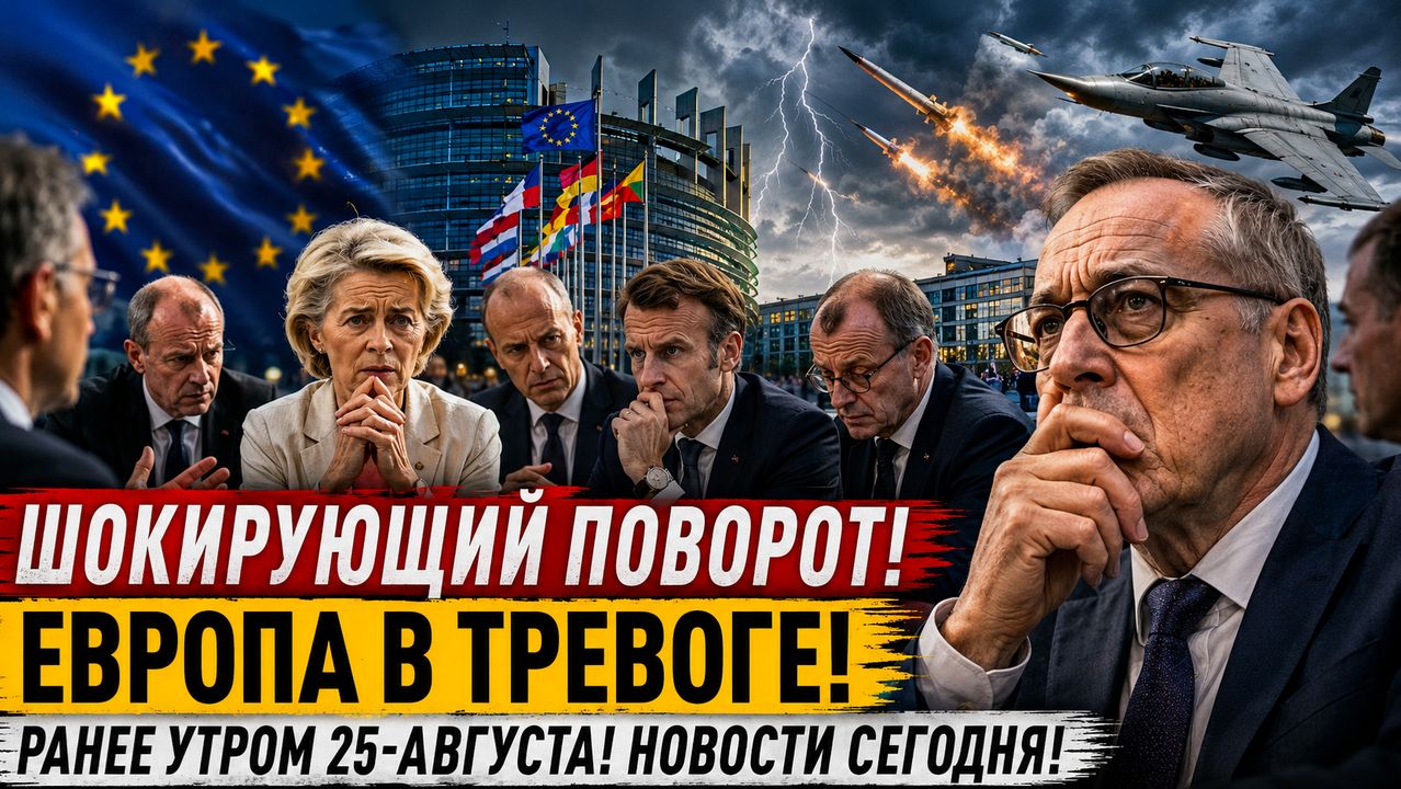 Шокирующий поворот. Европа в тревоге. Ранее утром 25-Августа. Новости Сегодня
