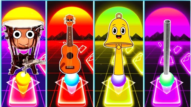 СПРУНКИ ОС: MR. TIMPANI 🆚 УКУЛЕЛЕ 🆚 METAL PIPE 🆚 MR. BELL 🎵🔥 | TILES HOP 🎮🎯