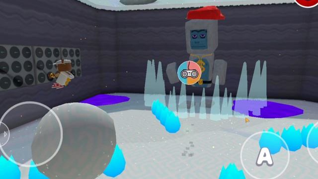 Я прохожу хардкорный режим в снежной долине в super bear adventure с помощью мод меню