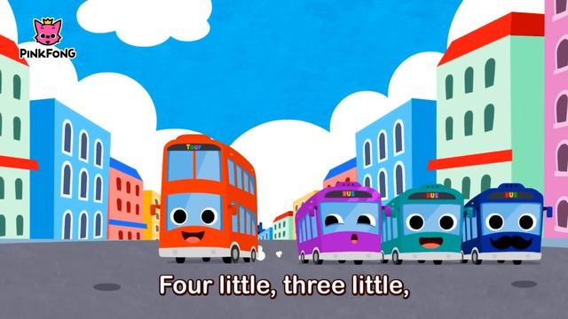 Десять маленьких автобусов  Песни об автобусах  Песни об автомобилях  PINKFONG Песни