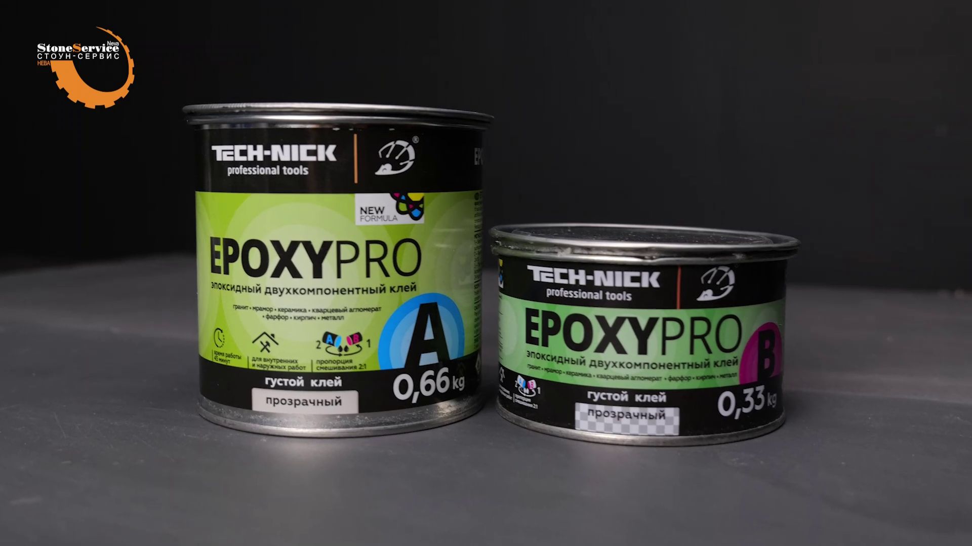 Клей эпоксидный двухкомпонентный для камня Tech-Nick EpoxyPro