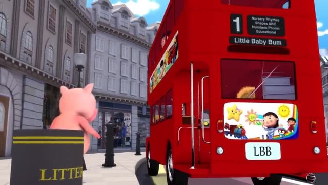 Колеса у автобуса | Детские стишки для малышей от LittleBabyBum - Буквы и цифры