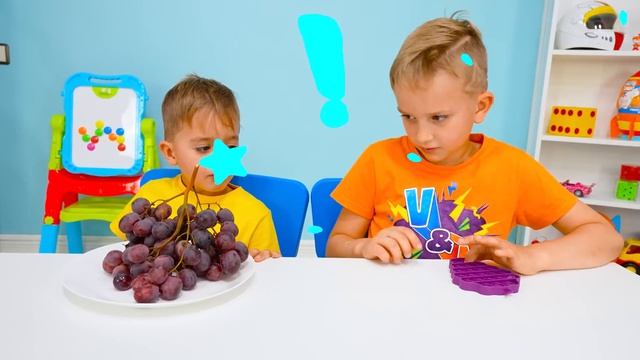 Влад и Ники челлендж с шоколадным Pop It