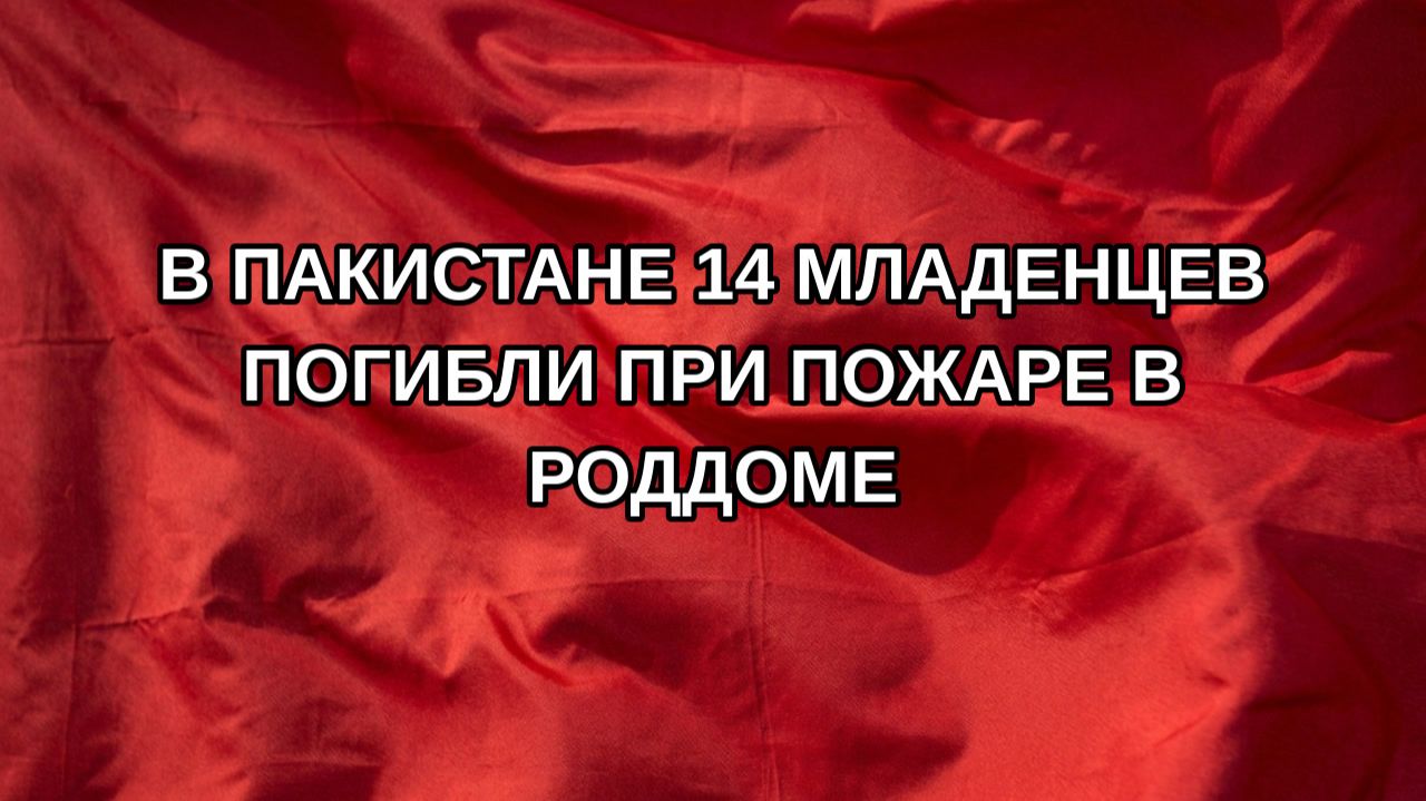 В Пакистане 14 младенцев погибли при пожаре в роддоме