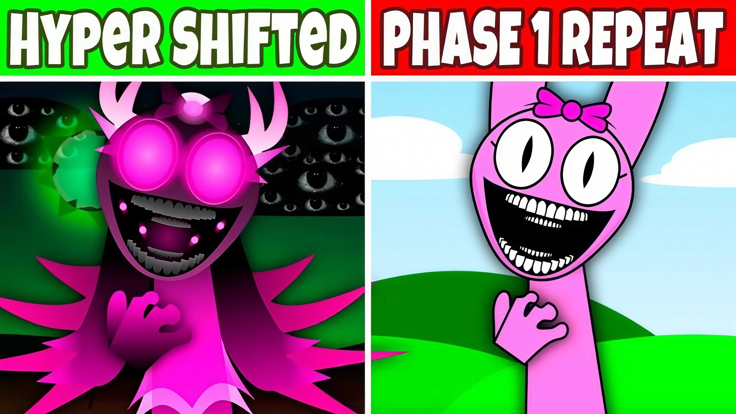 спрунки Sprunki но фаза 1 повторяет 🔁 за Hyper-shifted фаза 4 🔥