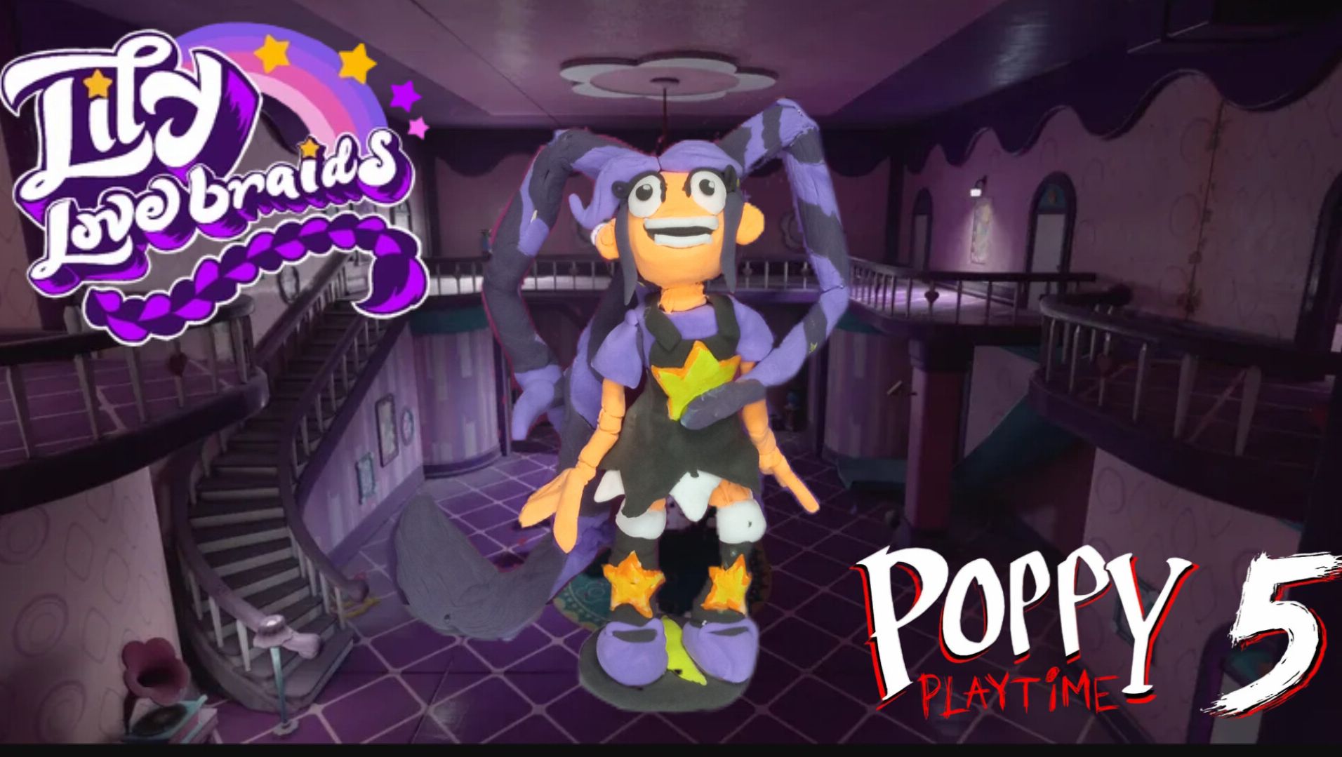 Как слепить Лили Лавбрейдз (Poppy Playtime 5) (REMAKE) из воздушного пластилина