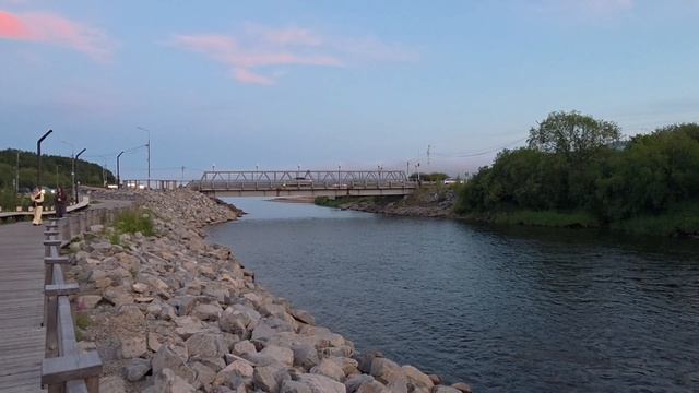 Вечернее Охотское море