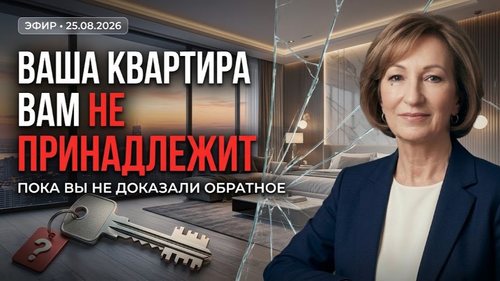 ВАША КВАРТИРА ВАМ НЕ ПРИНАДЛЕЖИТ(пока вы не доказали обратное) ЭФИР 25,08 2026 #банкротство #видео