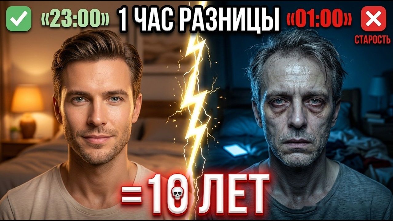 НЕ ЛОЖИСЬ ПОСЛЕ 23:00 — мелатонин, СТГ, тестостерон