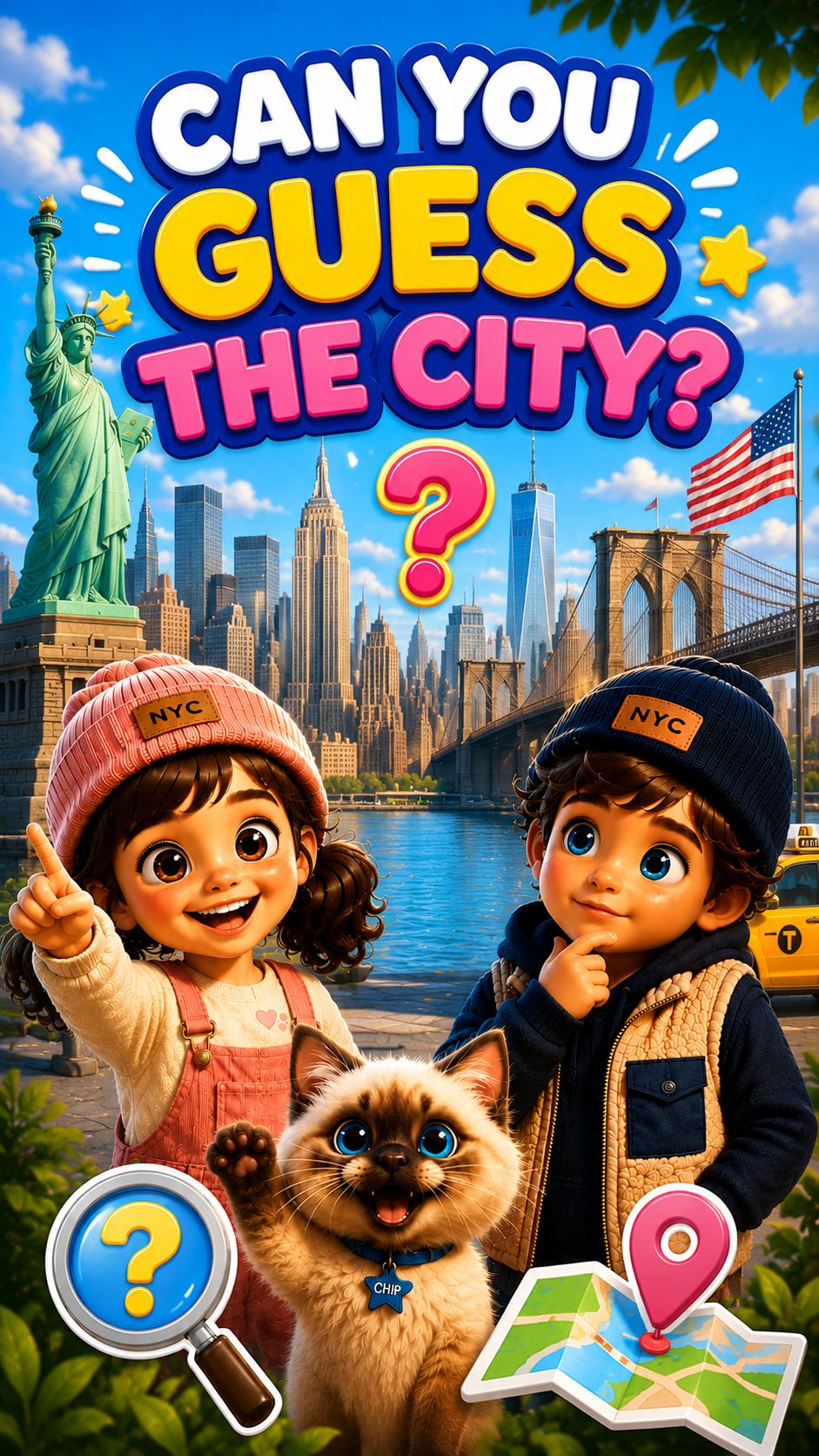 🌍 Сможешь угадать этот город? 🗽👀 | География для детей | Викси и Дрю #Shorts