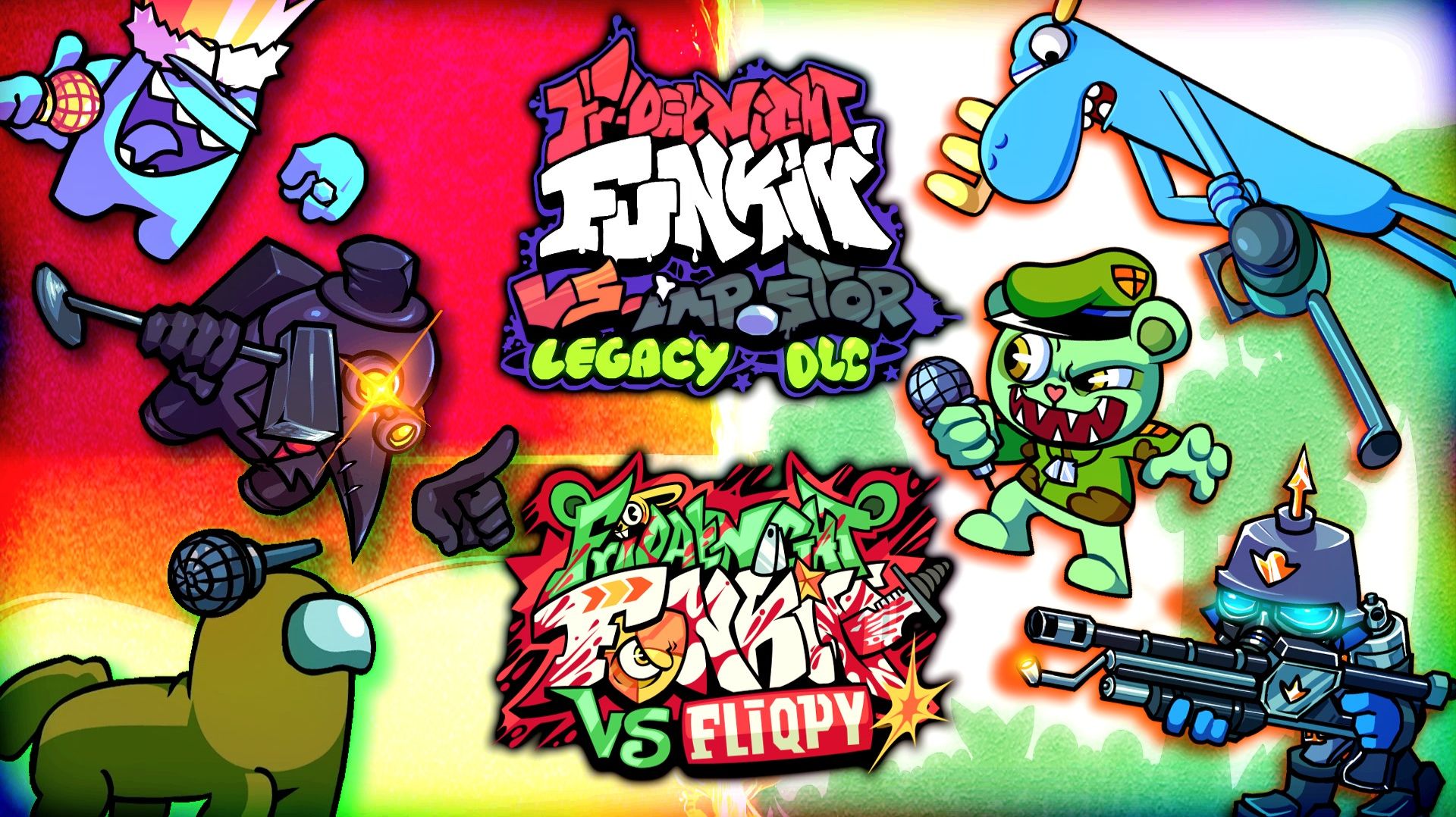 🔪 Impostor Legacy + Security DLC - 2 часть ➕ V.S Fliqpy (Full Week) - [Post Traumatic Update] 🩸