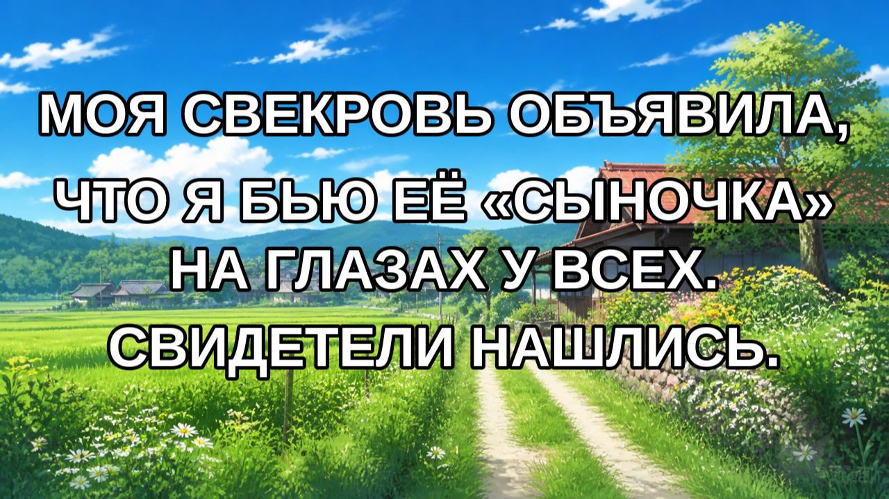 Моя свекровь объявила, что я бью её «сыночка» на глазах у всех. Свидетели нашлись.
