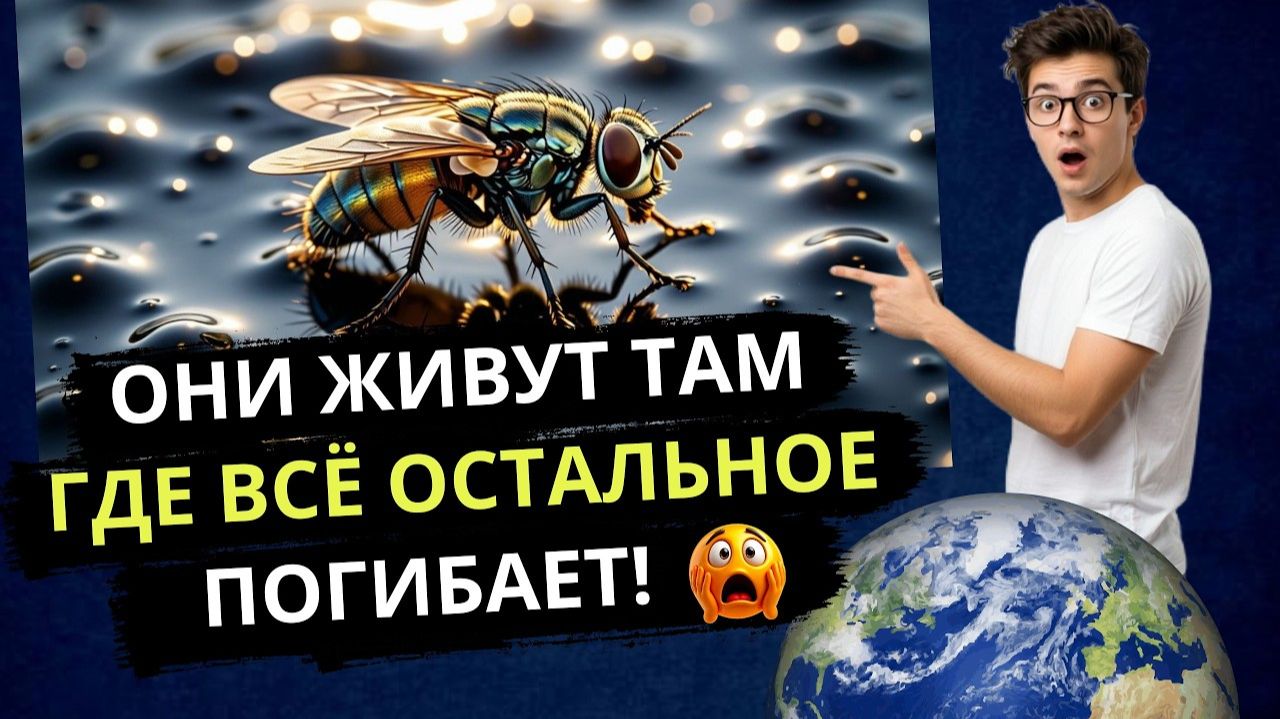 Насекомое которое превратило нефть в свой дом 🤯 Они живут там где всё остальное ПОГИБАЕТ! 😨