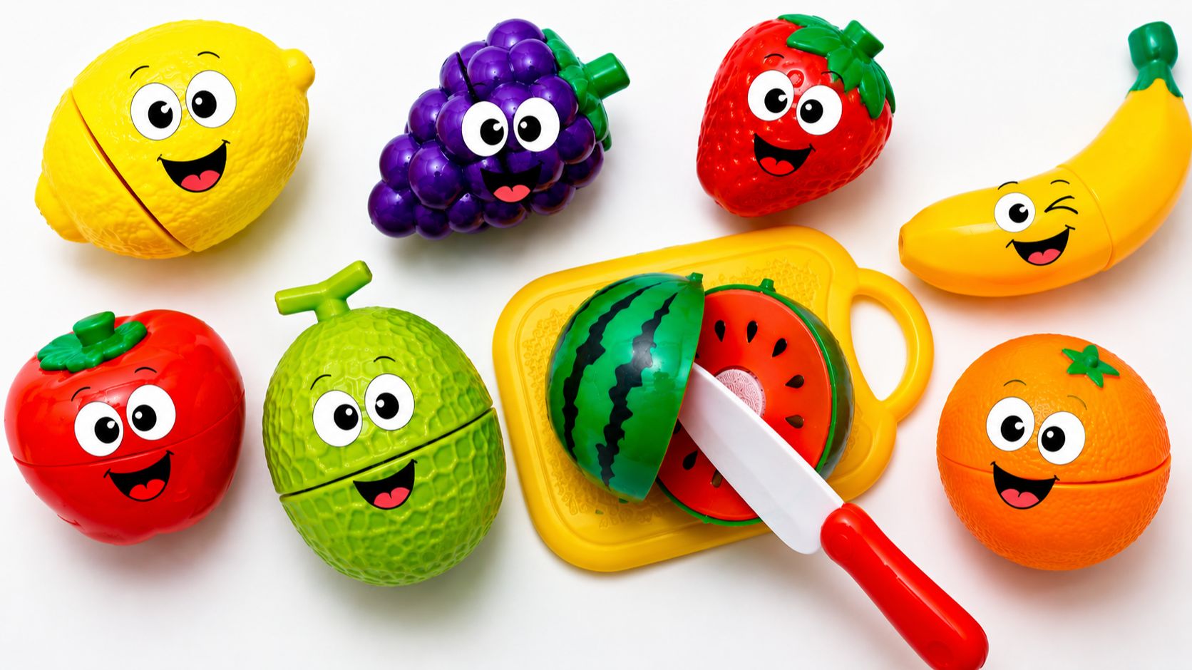 Учим фрукты для детей 🍉 Игрушечные фрукты и весёлая готовка