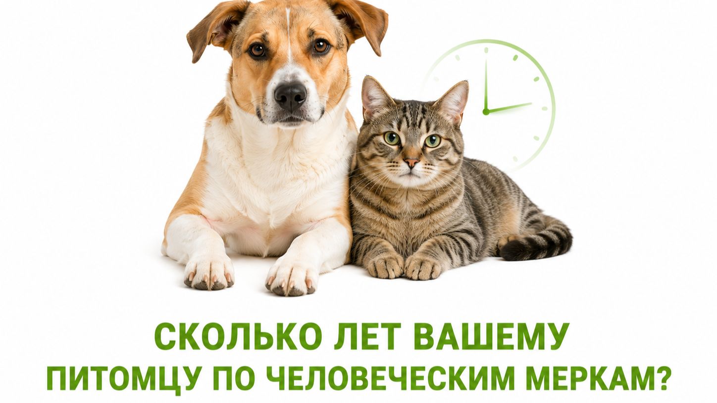Сколько лет вашему питомцу по человеческим меркам_
