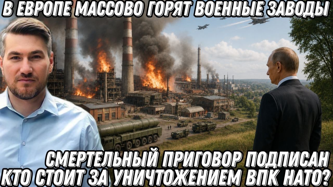 В Европе горят военные заводы. Секретное оружие РФ? Смертный приговор подписан. Ситуация опасная