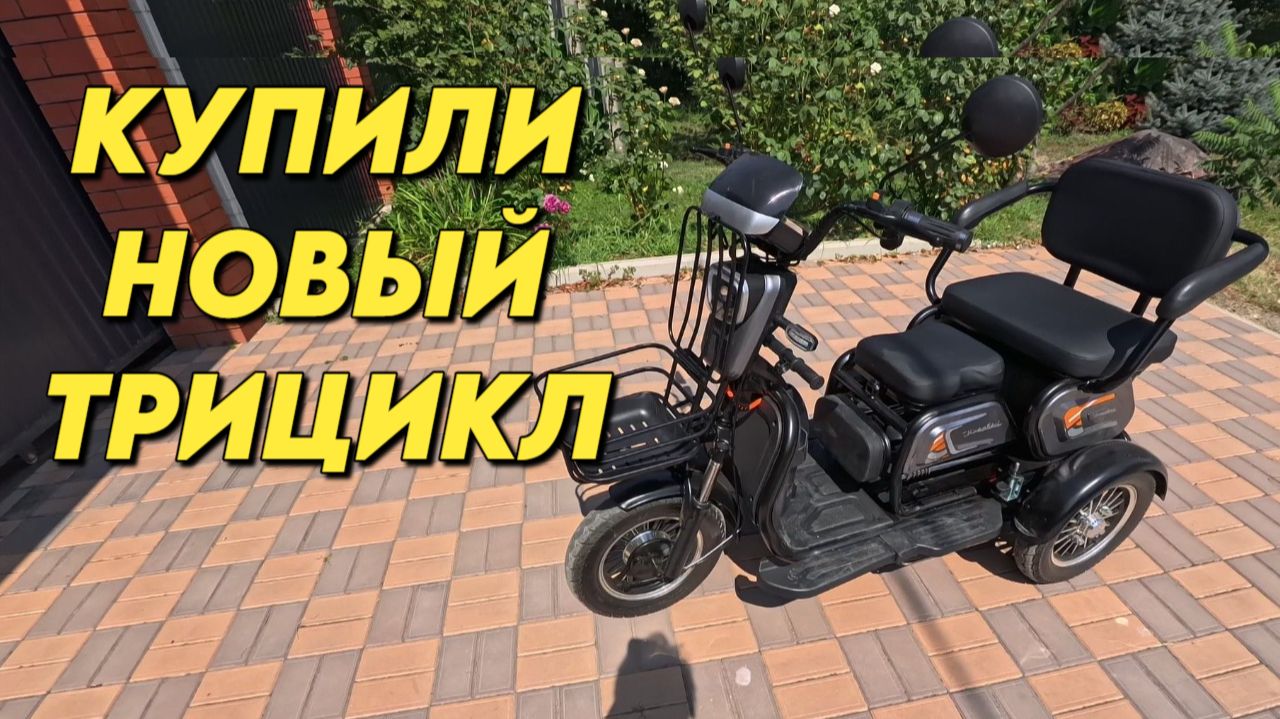 1203 Купили электрический трицикл/Жизнь семьи на юге России