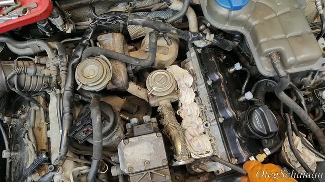 Свечи накала не откручиваются. Как достать_ Audi 2.5 TDI V6