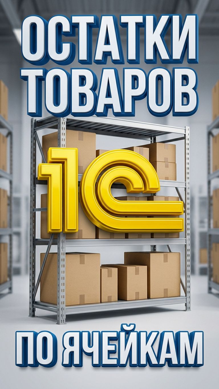 Отчет остатки товаров по ячейкам для 1С