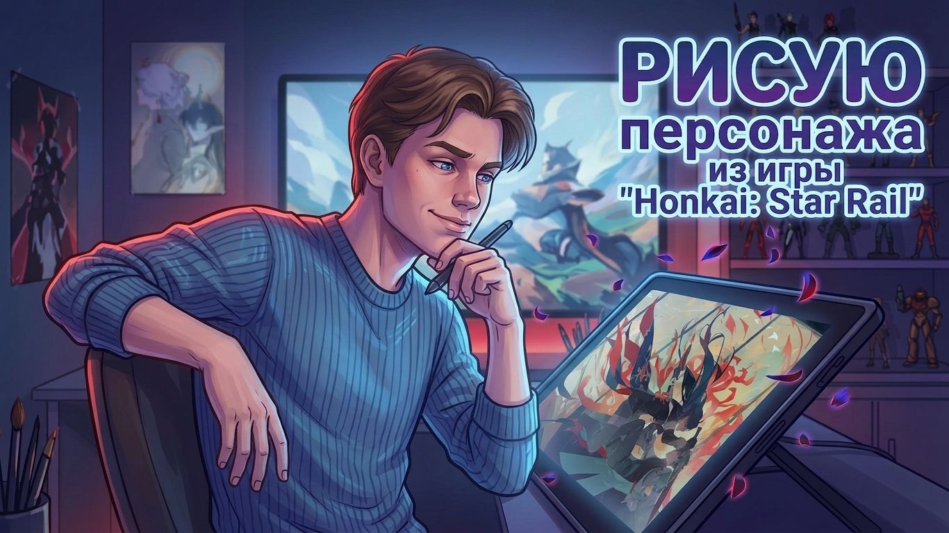 РИСУЮ персонажа из ИГРЫ 