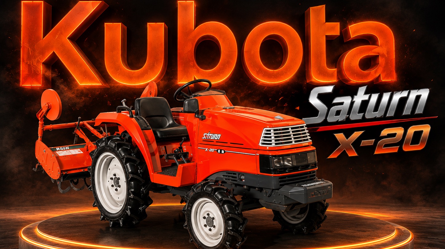 Японский мини-трактор Kubota SATURN X-20 с ПСМ