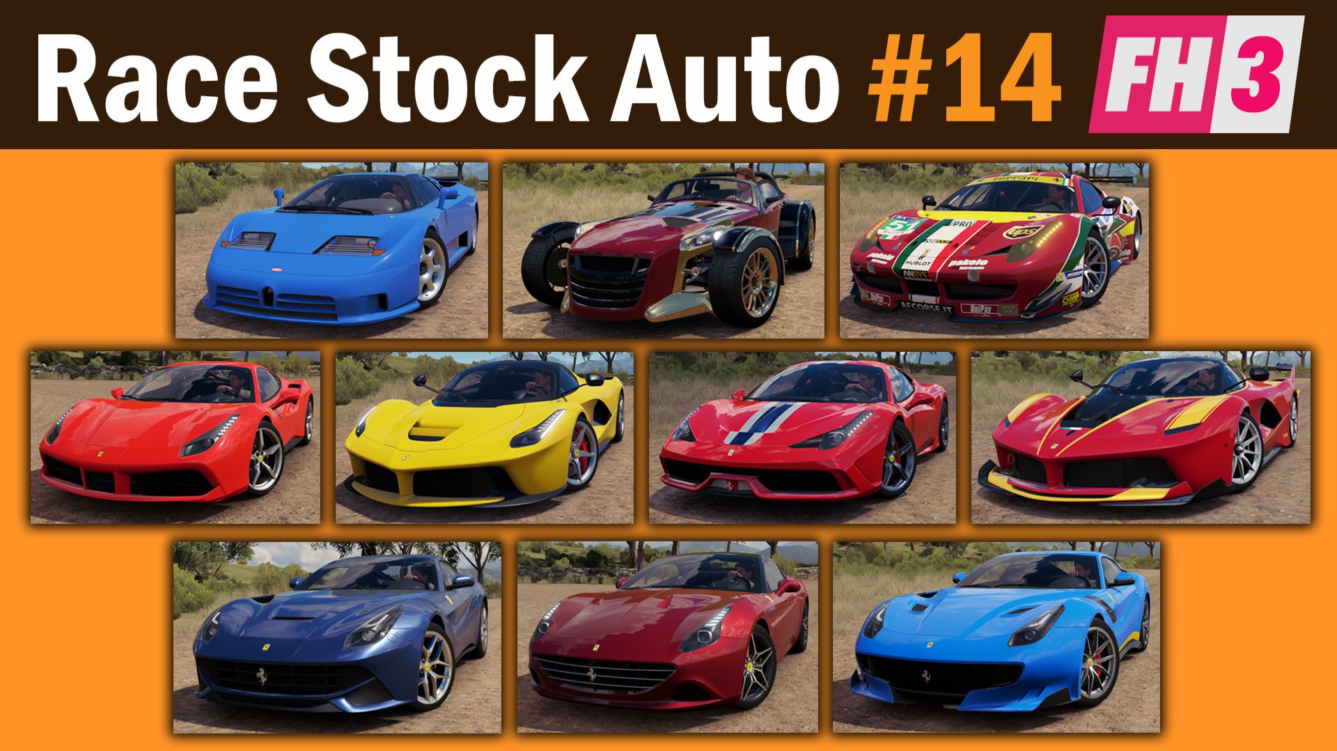 Forza Horizon 3 - Race Stock Auto #14