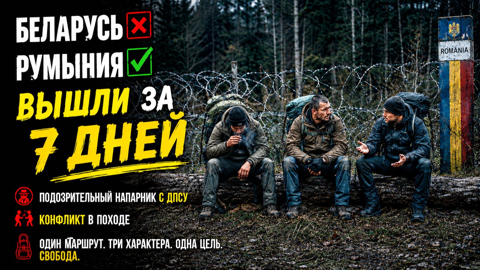 Три камикадзе после неудачи в Беларусь, вышли на Румынию. Конфликт со странным напарником.