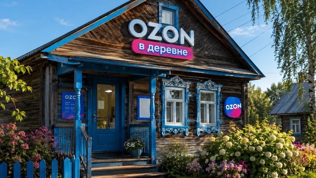 Идём в пункт выдачи Ozone в деревню 10км🙈