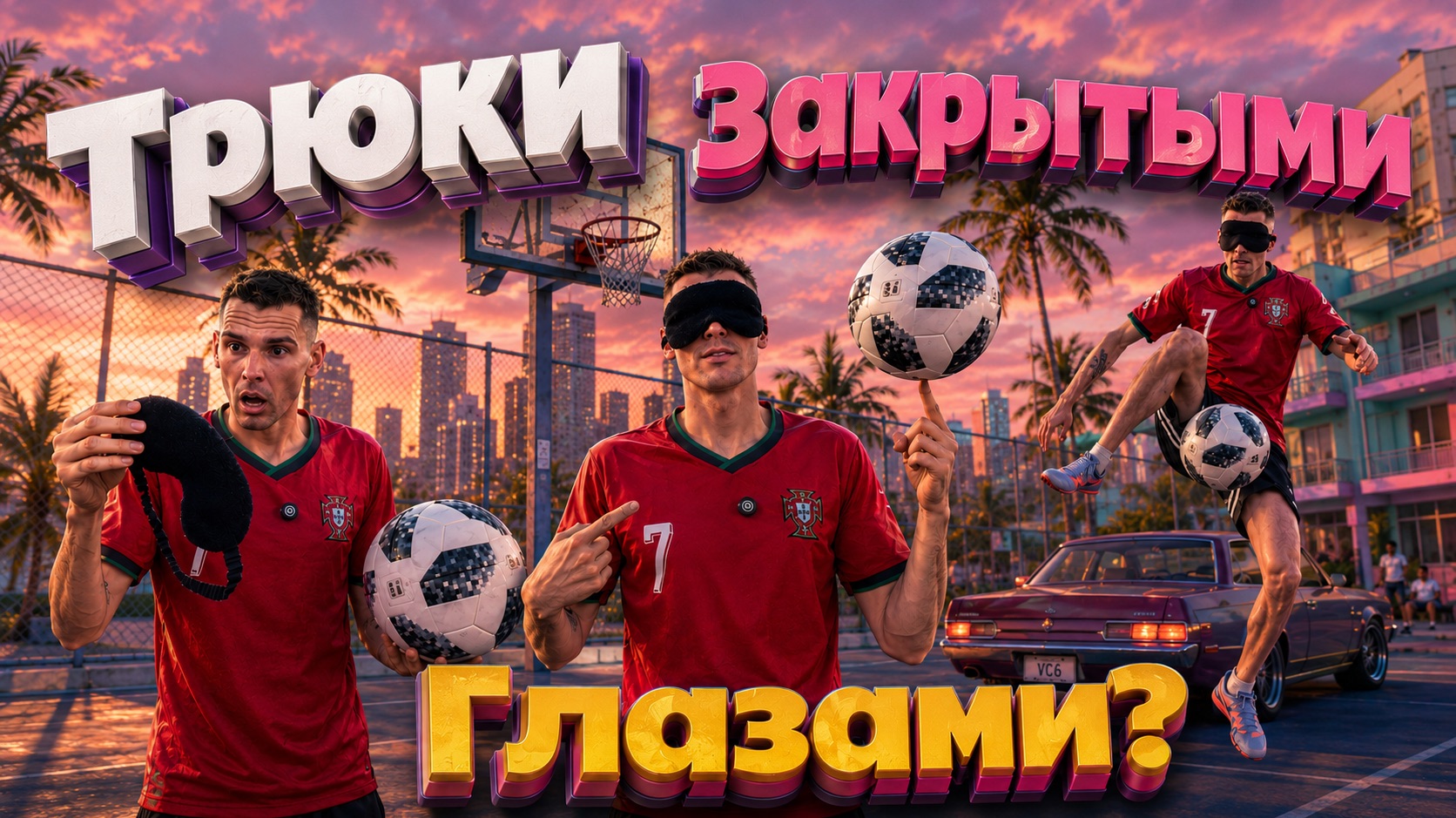 Трюки закрытыми глазами?