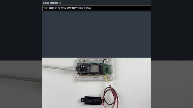 Оффлайн преобразователь текста в речь на ESP32  [видео к статье на сайте]