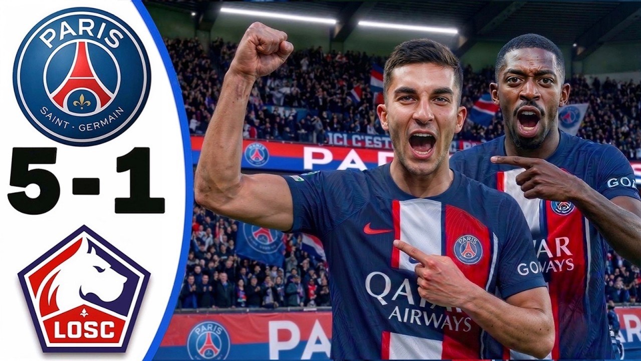 PSG Vs Lille 5-1 - All Goals & Highlights - 2026
