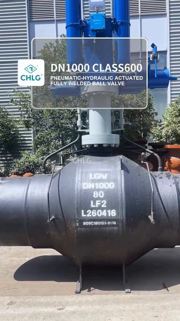 DN1000 CLASS600 Pneumatic-Hydraulic Fully Welded Ball Valve-CHLG
