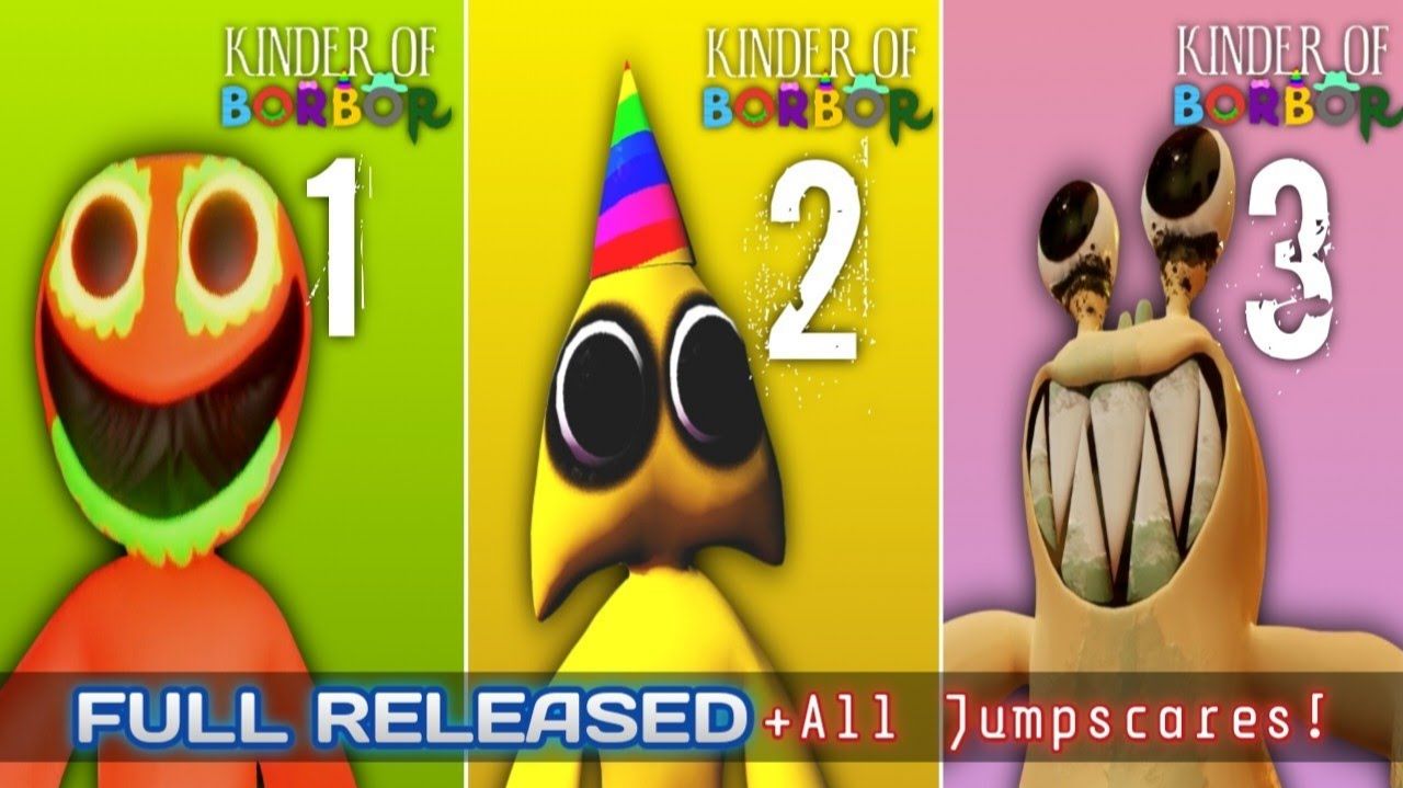 KINDER OF BORBOR ВСЕ ГЛАВЫ (1,2,3) Полный игровой процесс + ВСЕ JUMPSCARES - Полная версия!