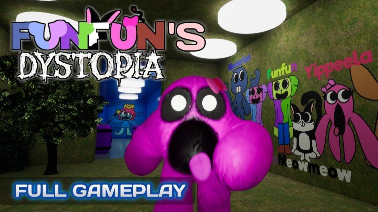 Полный игровой процесс FUNFUN'S DYSTOPIA (Banban Fangame) — новый ужас-талисман!