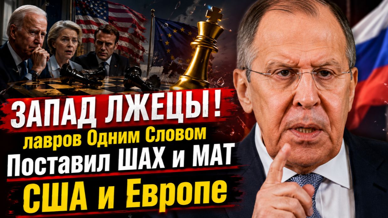 ⚡️Путин отдал срочный приказ! Лавров Одним Словом Поставил ШАХ и МАТ США и Европе