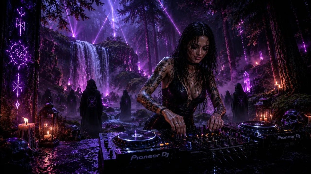 Mystic Waterfall Deep Bass  Dark Underground Tech House 2026  Female DJ Ritual