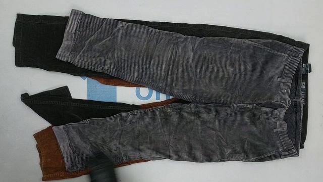 Штаны мужские брендовые вельветовые секонд оптом 4 пак