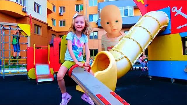 Беби Борн Детская площадка пиратский корабль гуляем с Полиной