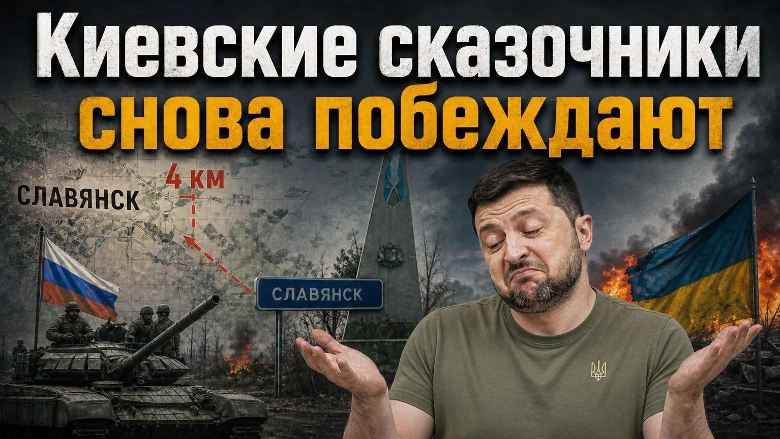 Киевский фюрер строит прогнозы пока его фронт сыплется как карточный домик
