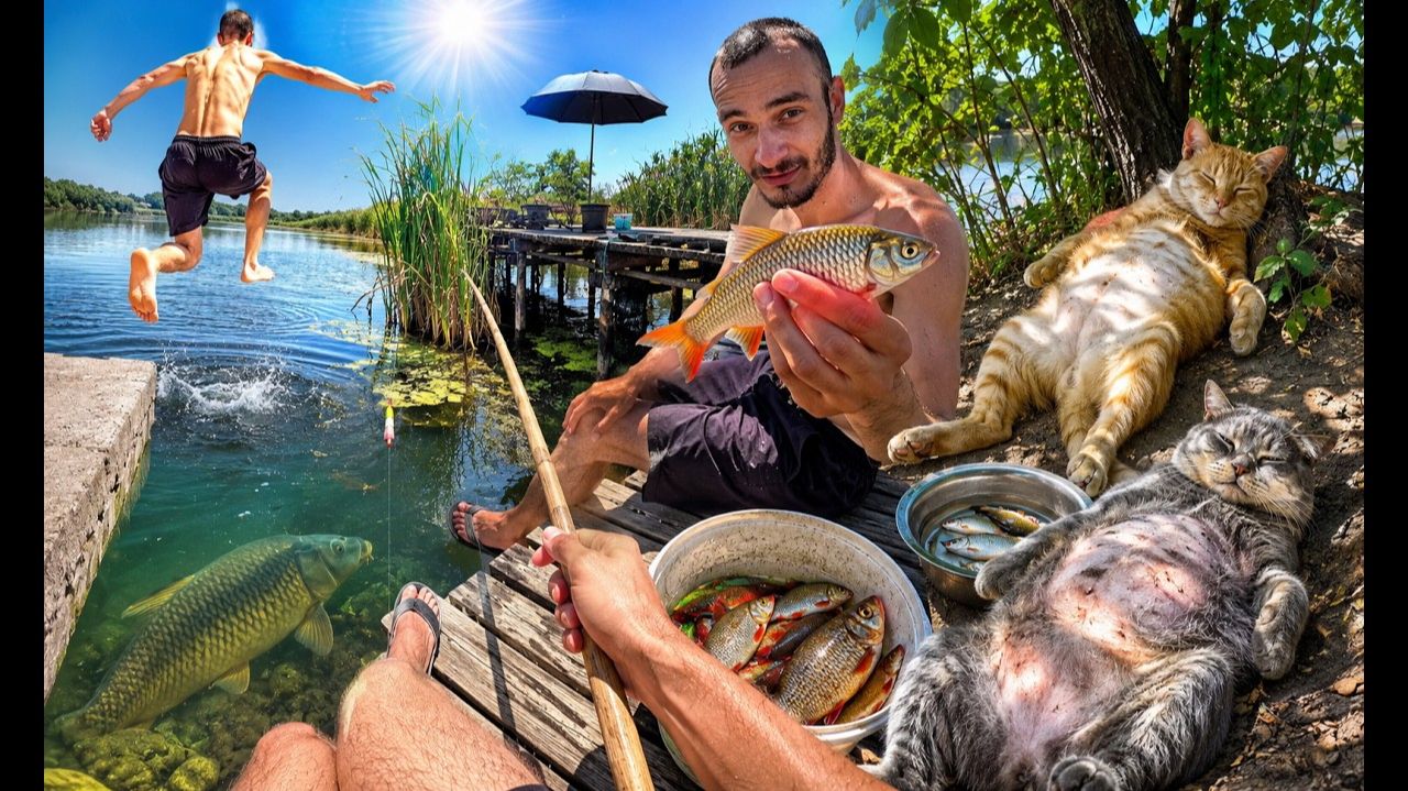 ☀️ 35°C! ДАЖЕ КОТЫ НЕ ВЫДЕРЖАЛИ ЖАРУ РЫбалка 2026