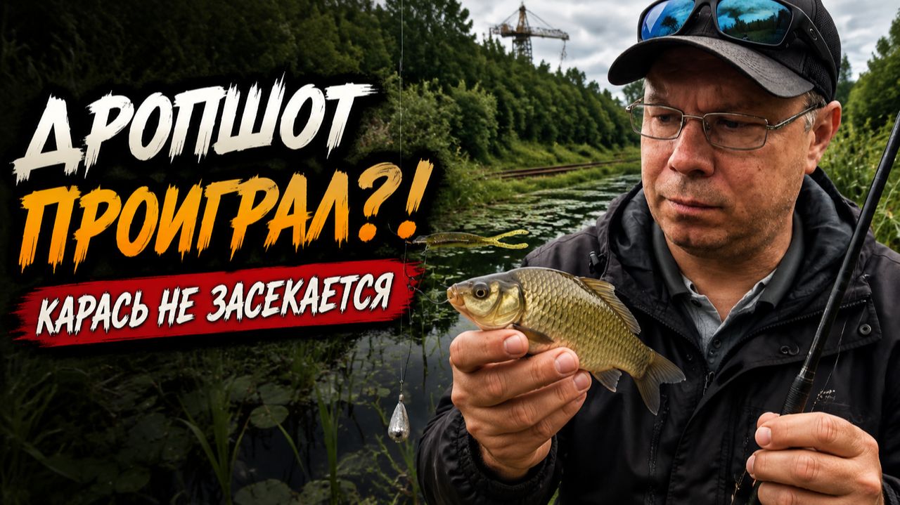 ДРОПШОТ ПРОТИВ МОРМЫШИНГА! Что выбрал мелкий карась в заросшем пруду?