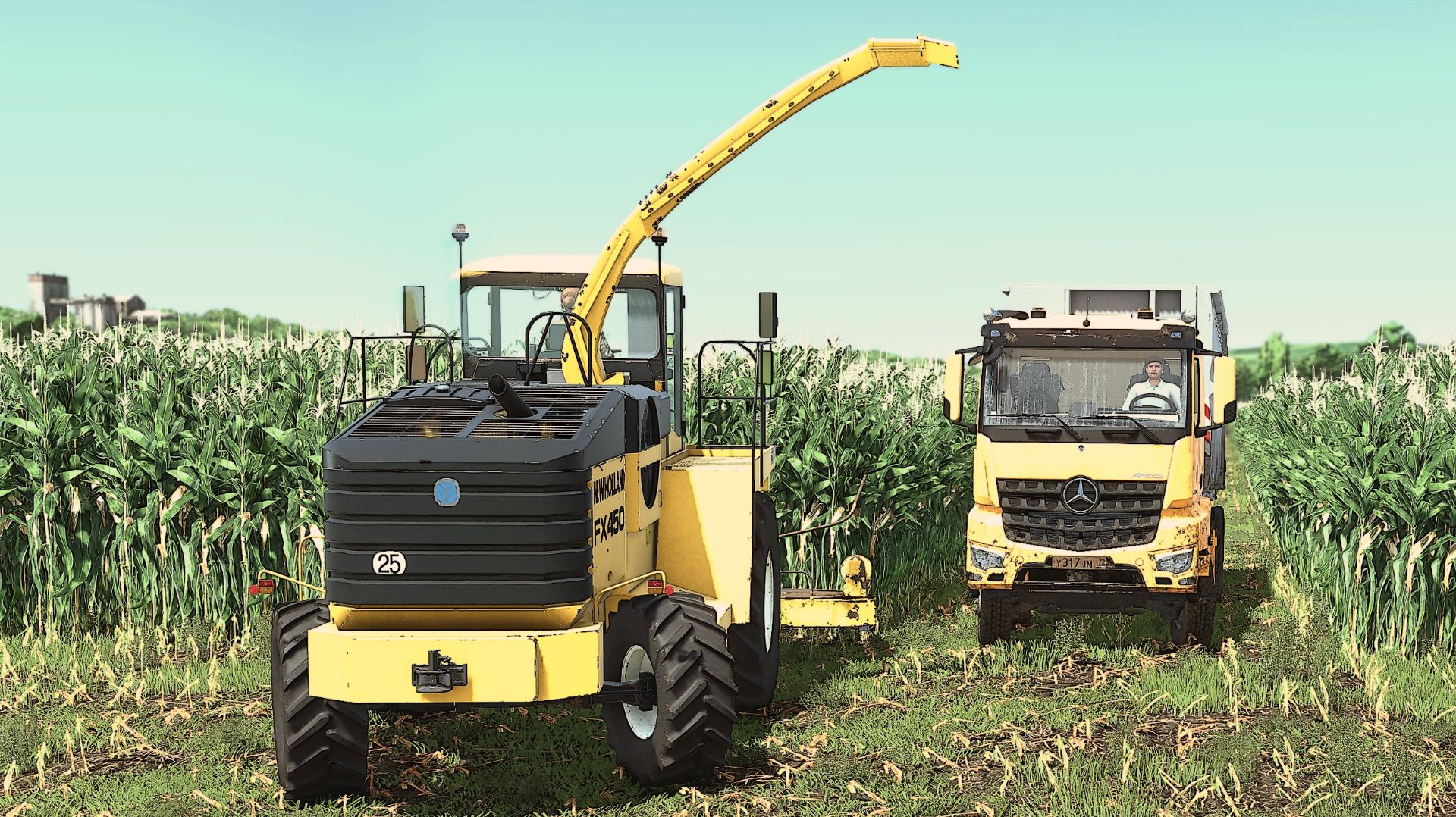 Farming Simulator 25 Заготовка силоса. Relax Gameplay.