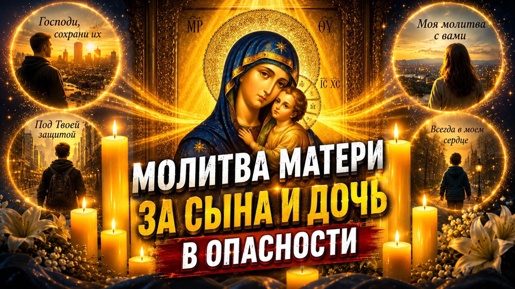 Самая Сильная Молитва Матери за Сына и Дочь в Опасности. Псалом 90 и 120