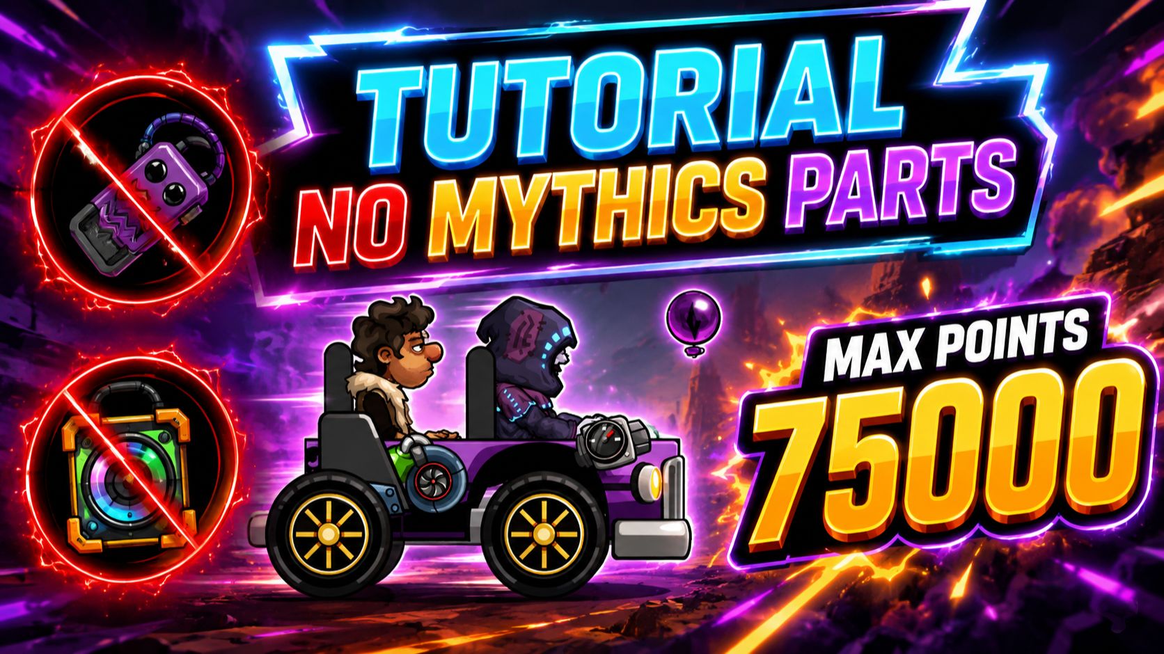👑 MAX POINTS 75000 TUTORIAL 👑 (Art Of Flight) - Hill Climb Racing 2