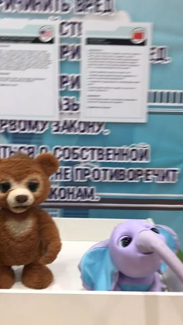 Выставка роботов в Волгограде в кадре певица Фелисса Белиол