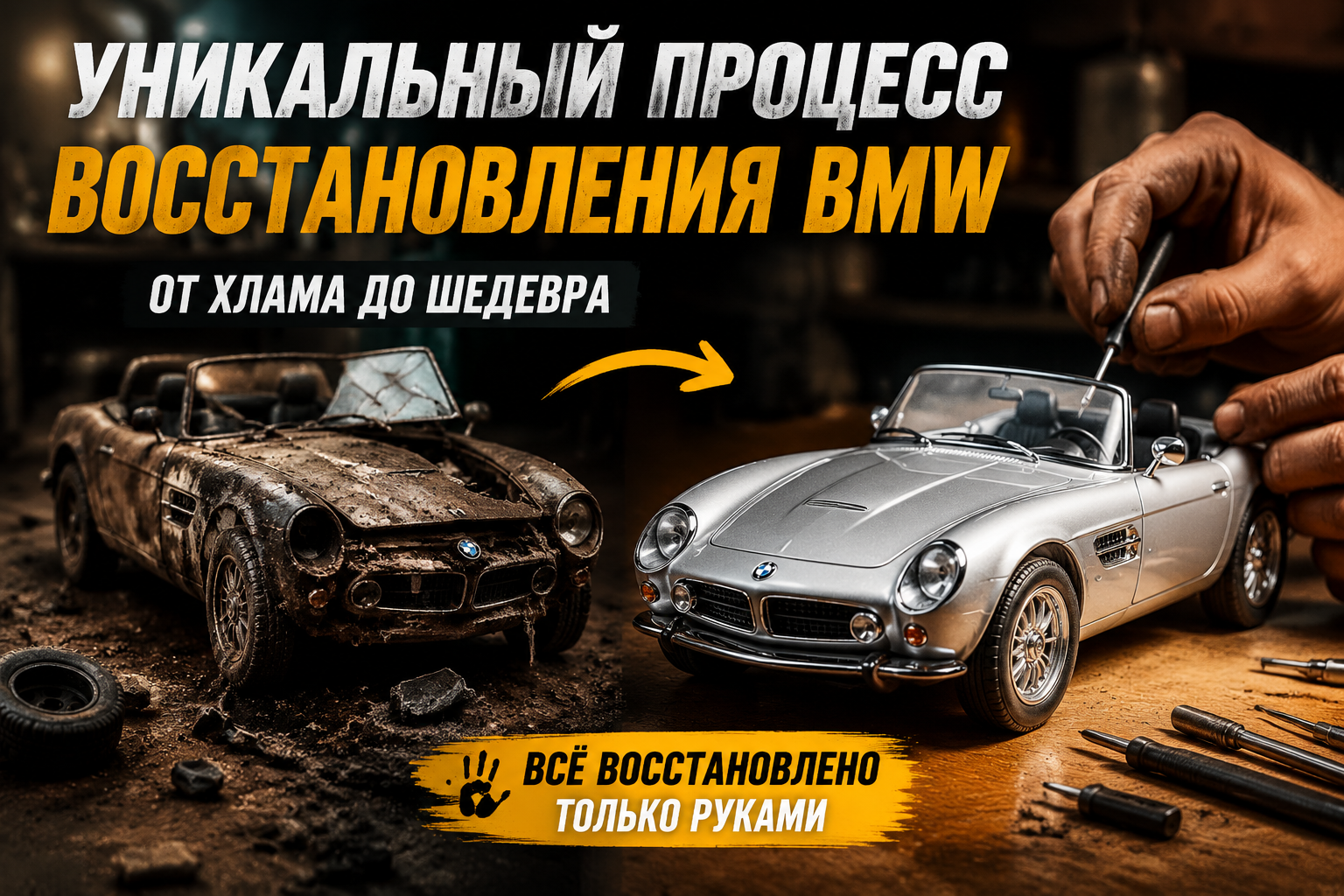 Уникальный процесс реставрации BMW Z8