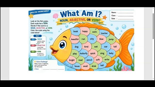 Noun, Adjective, Verb